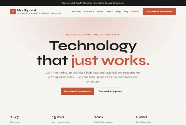 Design 2 for a IT support company website